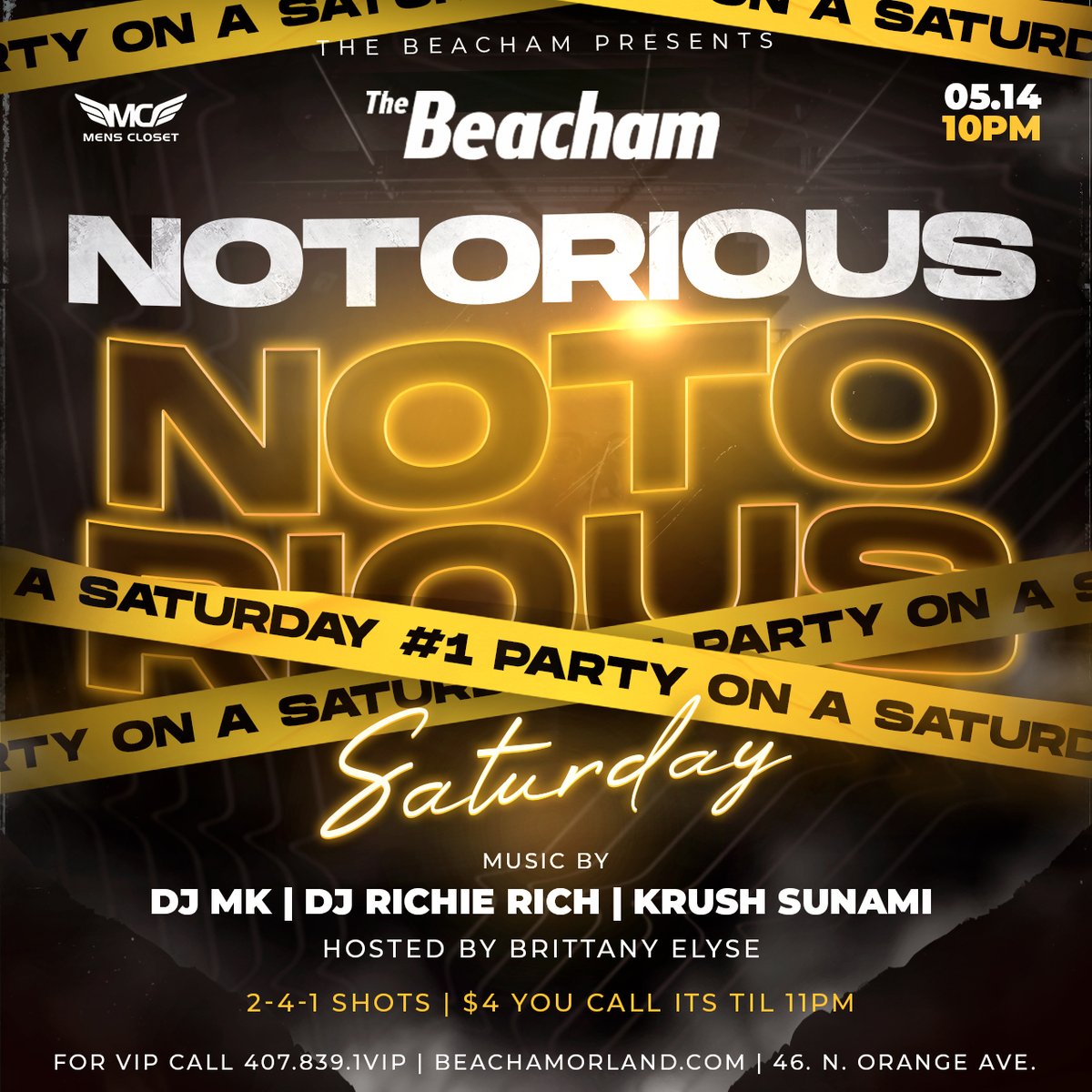 NUMBER 1 SOLD OUT PARTY ON A SATURDAY NIGHT! Doors open at 10pm @thebeachamorlando ... hate it if you left outside!
Music by @iamdjmk <a href="/iamdjrichierich/">Richie Rich</a> @krushsunami
Mc’d by @theebrittanyelyse
👉🏾 Get VIP ... Call 407.839.1VIP