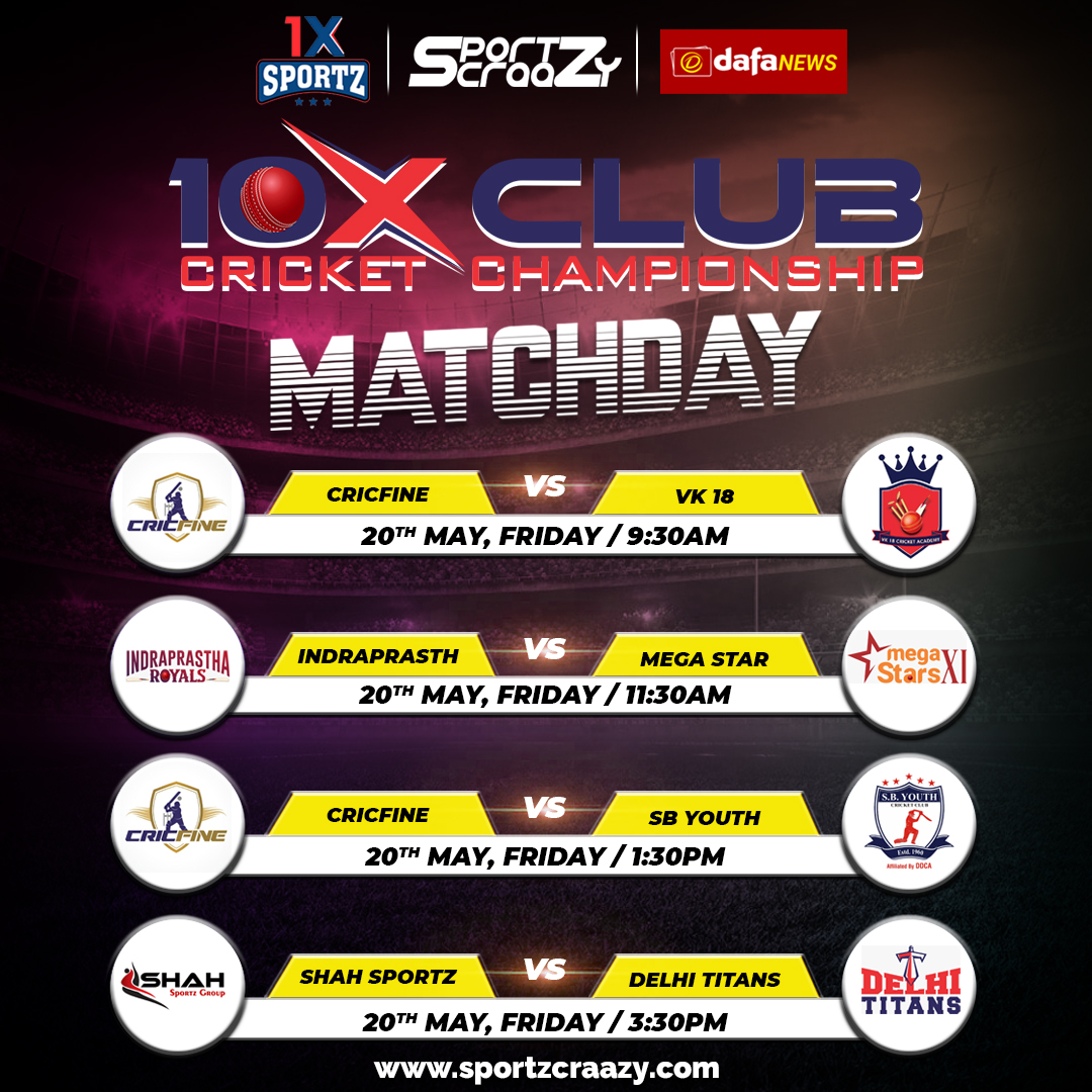 sportzcraazy's tweet photo. Match Fixture for 10x club championship tournament with @1Xsportz 
Subscribe Now: https://t.co/19MKVUyQM1

#cricket #sportzcraazy #followus #tournament #matchday #DelhiTitans #IndraprasthaRoyals #VK18CricketAcademy #SBYouth #MegaStarsXI #ShahSportzGroup #ForeTitans #Cricfine https://t.co/iBVksRaoeC