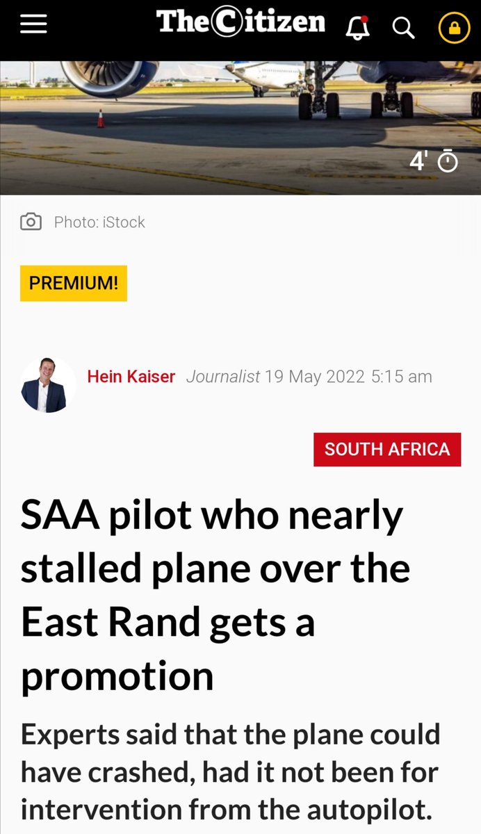 good_heavens00's tweet photo. ANC SA rewarding excellence!
Cause an Alpha Floor incident - nearly stalling an aircraft on takeoff - get saved by inanimate technology (Autopilot)
Get rewarded with promotion!
Entrusted with teaching novice pilots how to fly aircraft! https://t.co/CRHxklksD8