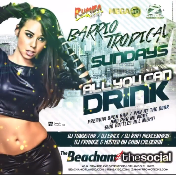🚨MAY EDITION
@barrioandtropicalsun
BEACHAM ES BEACHAM
LOS DEMÁS SON PARKING! 🤦🏻‍♂️🙌🏻🤗
“PREMIUM OPEN BAR ALL NIGHT LONG!
Hookah Available!! Music by:
@djerickelveterano @djtonystar407lmp @djrafimercenario_off @djfrankieg1
2 Rooms with Salsa-Merengue-Bachata-Top-40- Reggaeton
