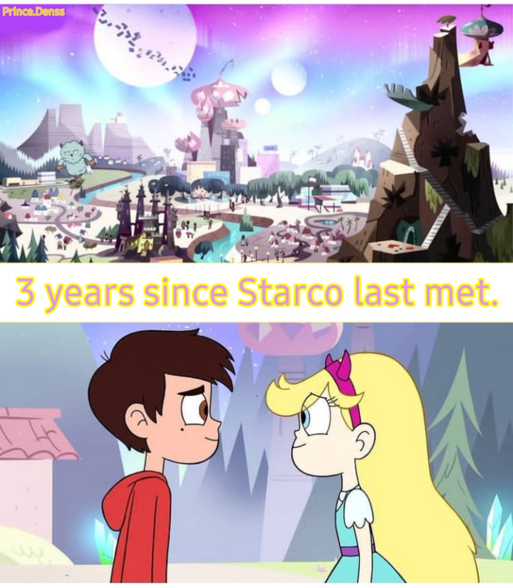 PrinceDenss's tweet photo. 3 years since Starco last met. So, what's your best SvTFoE moments ever since 2015? 👩‍❤️‍👨🌌🏰
.
credit: @PrinceDenss 
.
#StarButterfly #MarcoDiaz #Starco #cleaved #StarVsTheForcesOfEvil #SvTFoE
.
#Prince22Denss #PrinceDenss #PrinceDenssEdits #SS0519 #P22D0519 https://t.co/Vg75N56i2z