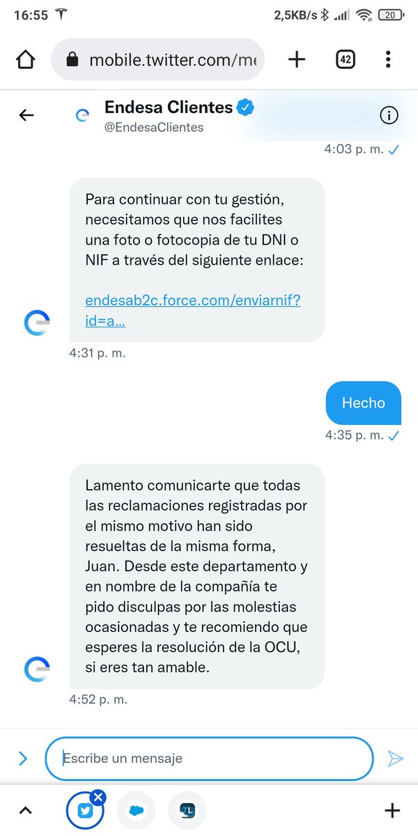 jocaru's tweet photo. Me han dado una respuesta después de pedirme MD. Agarraos... https://t.co/pfXP4P0e3k