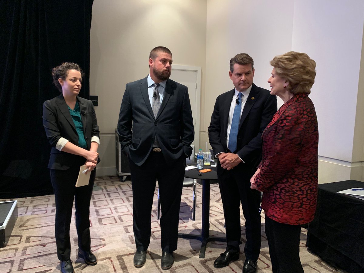 Enjoyed sharing a stage yesterday at the <a href="/politico/">POLITICO</a> Sustainability Summit with <a href="/SenStabenow/">Sen. Debbie Stabenow</a>, a true leader in the effort to strengthen American supply chains and capture the environmental and economic benefits of widespread EV adoption.