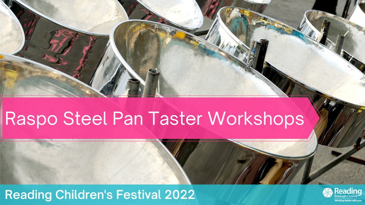 ReadingCFest's tweet photo. ⭐ Children's Festival 2022 ⭐

Raspo Steel Pan Taster Workshops with @CultureMixArts! 

📍CultureMix Arts &amp; Music Centre, 7 Queens Walk
📆 24 &amp; 31 May 2022 4.30 - 5.30pm.

Spaces are limited, book via ➡ https://t.co/1J7yte1i2a on Eventbrite or phone  0118 958 7351

#rdguk https://t.co/W5XqfzPWkR