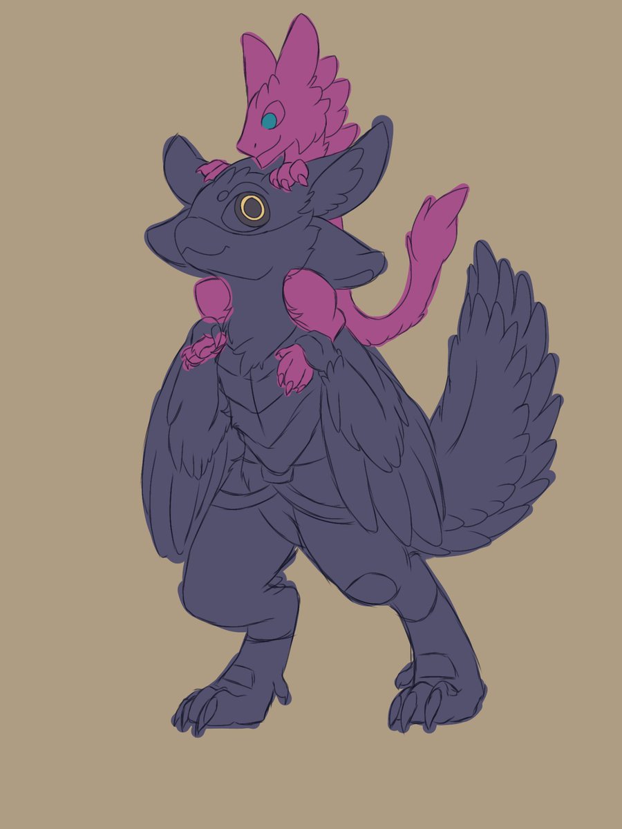 Shiny_Sirius's tweet photo. Freecom I'm working on, first time doing a Sergal character, I love the contrast between the characters. #sergal #avali #freecom #furry #furryart #comission https://t.co/sfNlQ8RuHt