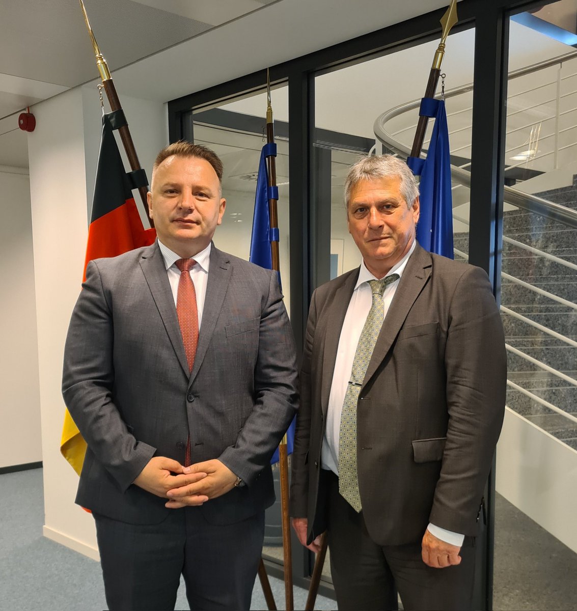 AstritZemaj's tweet photo. Thank you for a great meeting &amp; discussion Ambassador Rüdiger Ķönig @GermanyNATO. Always grateful for🇩🇪's continued support &amp; commitment for🇽🇰' Euro-Atlantic integration. Looking forward to maintaining &amp; strengthening the excellent relations between🇽🇰&amp;🇩🇪. DANKE DEUTSCHLAND!#NATO https://t.co/DG3SPqTavr