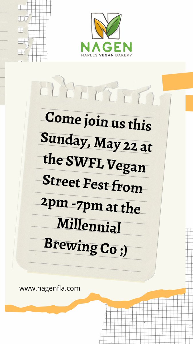 This Sunday, May 22 at the Millennial Brewing Co
#vegan #veganfood #fortmyers