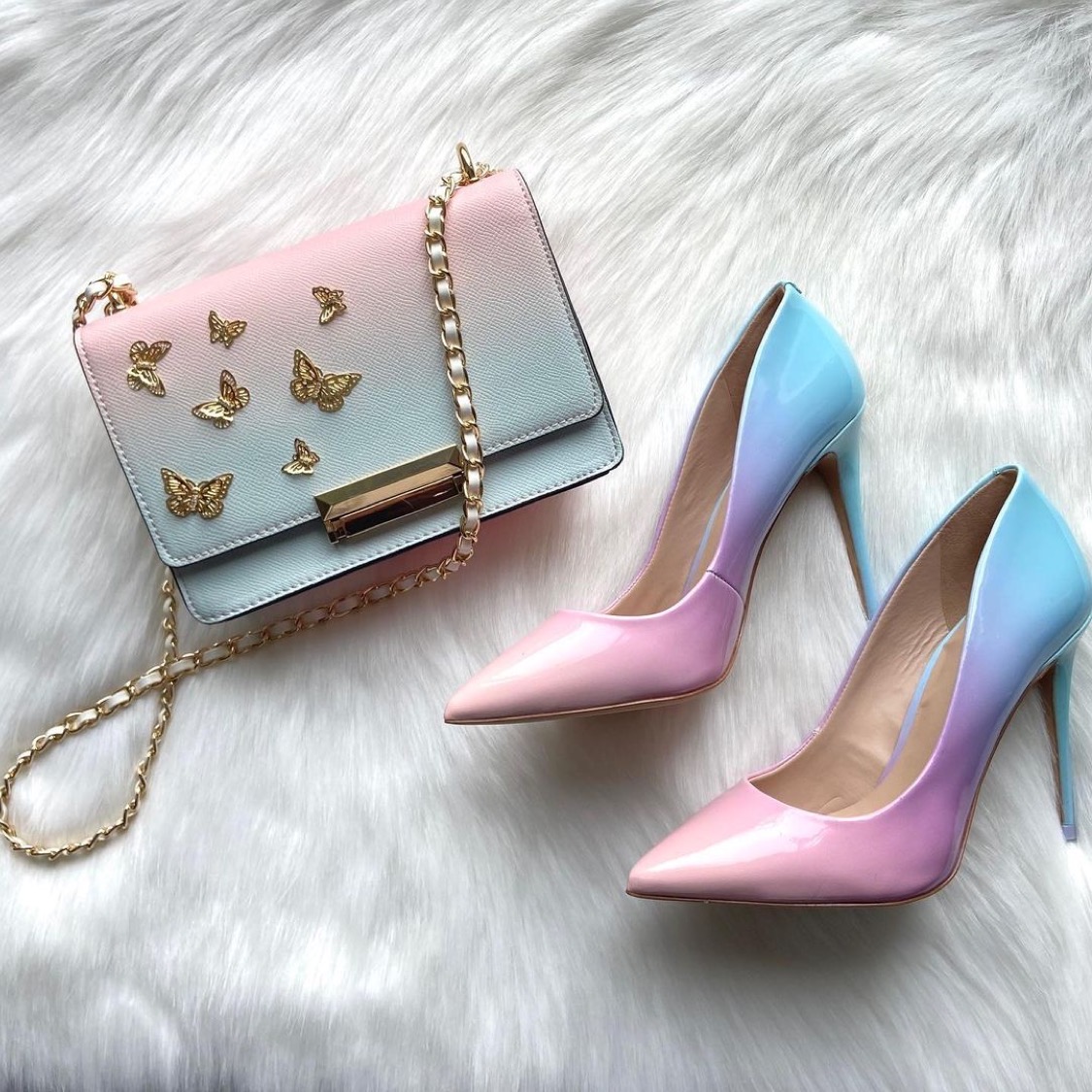 Maybe life CAN be all rainbows and butterflies. 🦋🌈 @aldo_shoes.