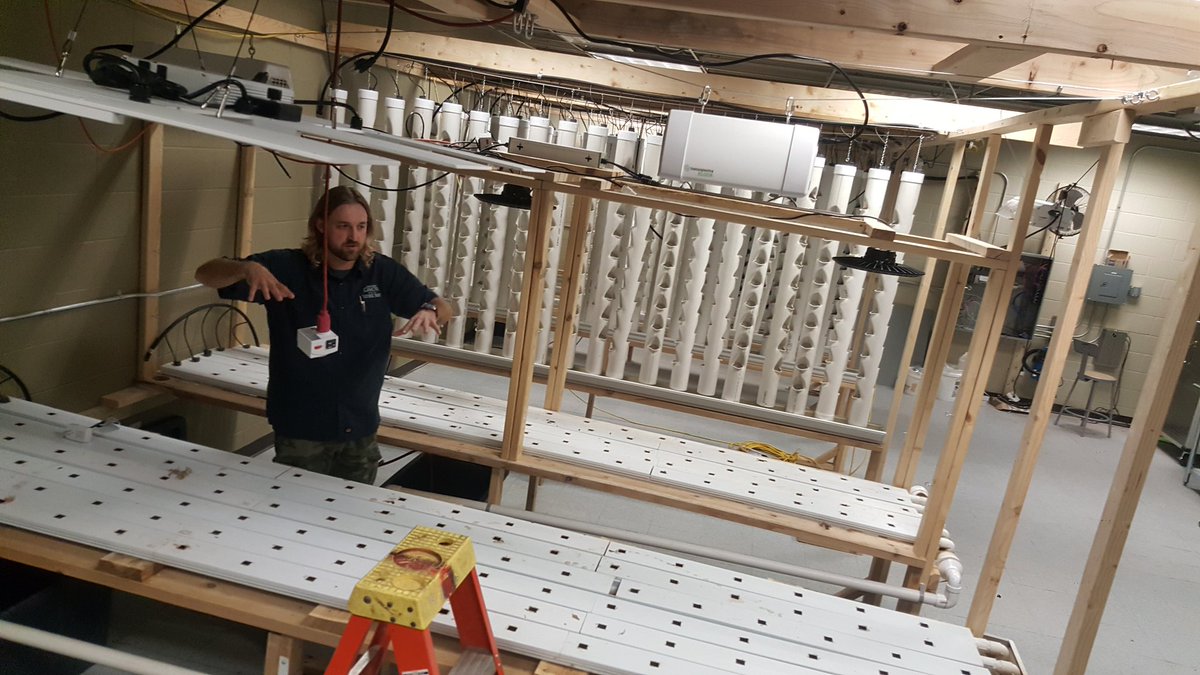 hsilentman's tweet photo. Aquaponics project at @westerndakota with @Elevate_RC #EquityIEDC https://t.co/CFw3mRBA5a
