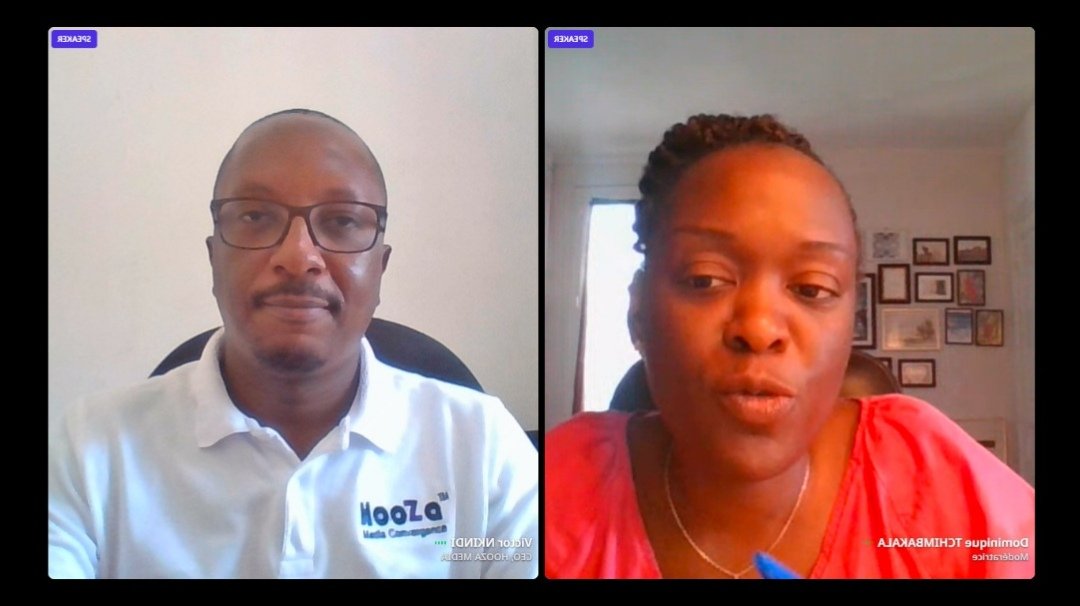 victornkindi's tweet photo. #ForumPro2022, excellente interaction avec @TCHIMBAKALA1 @ALFM_monde sur mon parcours pro et les opportunités ds le secteur des #MediasNumériques en #Afrique et l'utilisation des langues locales pour une information de proximité. #HoozaMedia #AnciensEleves https://t.co/q9q5OKJaqV
