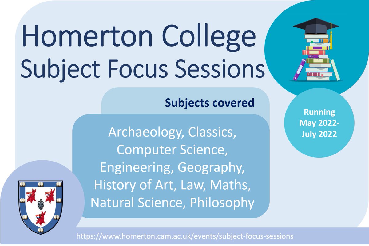 Are you a prospective Cambridge student looking to explore your subject in more depth?🎓 Join us for a 'Subject Focus Session' with webinars running from May-July: homerton.cam.ac.uk/events/subject… <a href="/HomertonCollege/">Homerton College</a> <a href="/Cambridge_Uni/">Cambridge University</a> #cambridgeuniversity #academictaster #supercurricular