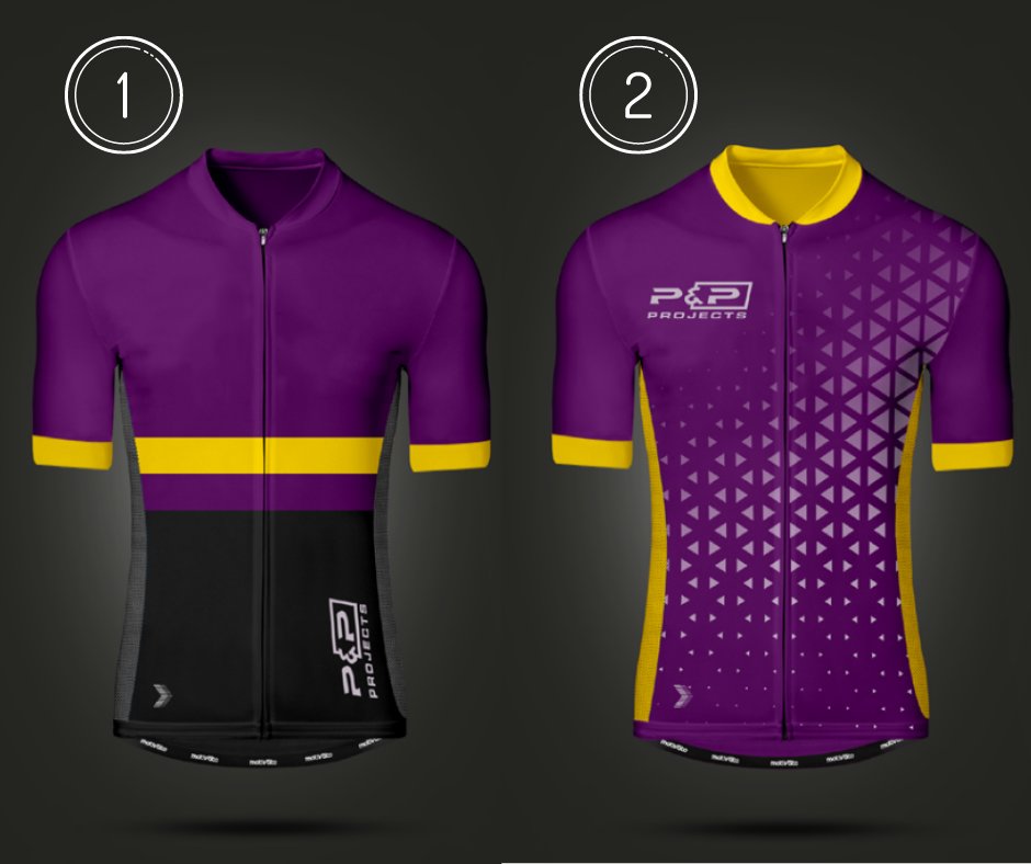 🚴 Fietsen naar je werk; dat wil je toch in stijl doen Bijvoorbeeld in een custom made wieleroutfit. 

Welk P&amp;P fietsshirt krijgt jouw stem? Laat je horen! 

#fietsnaarjewerkdag #fietseninstijl #fietsenisgezond #opdefiets #fietskleding #wielerkleding