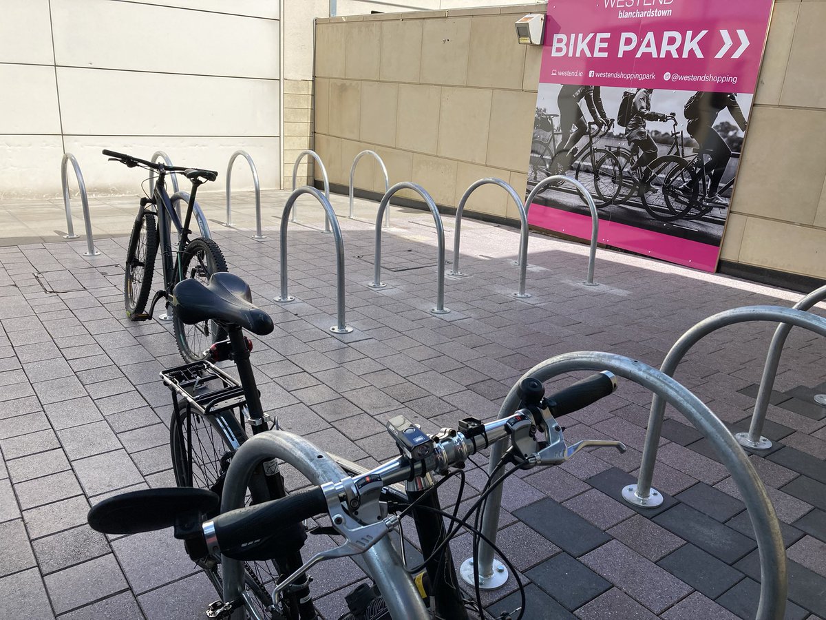 DaymoBrew's tweet photo. A little spin to #cyclethere -  @Fingalcoco Coolmine recycling (responsibly disposing a nitrous oxide tank dumped in my estate), library, @Primark, @hmeire, @Argos_Online,  @lidl_ireland (brill new bike stands - thanks @WestendShopping!) and then @homestoreNmore #bikeweek2022 https://t.co/MlYbuTCZ7K