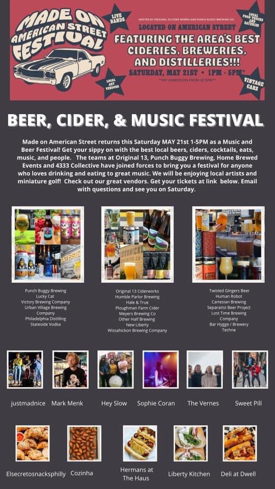 Only 2 days left to get your tickets! This event is jam packed with some of the best breweries, cideries, food and music around! Don’t miss out. eventbrite.com/e/made-on-amer…