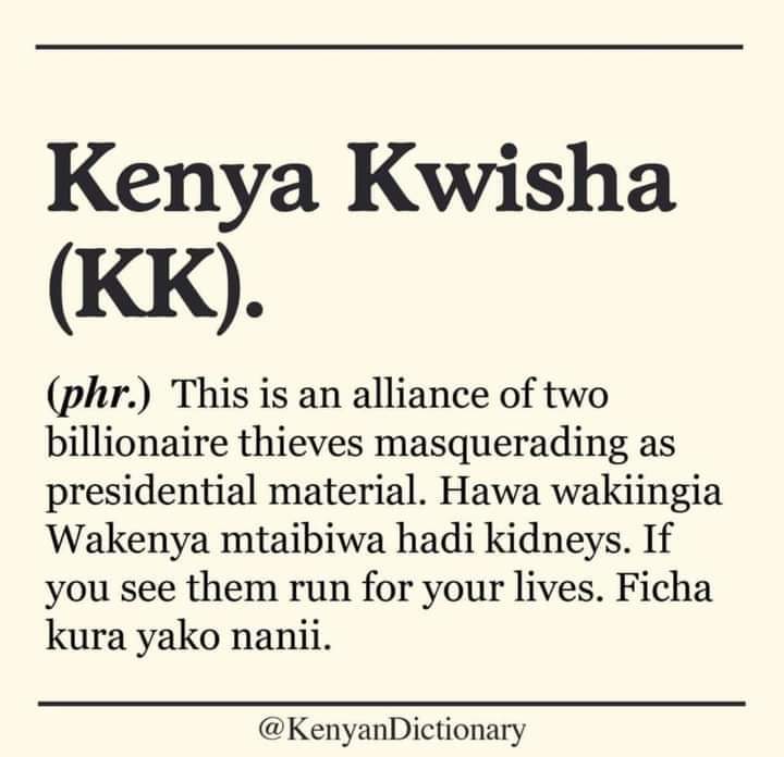 XplitKenya's tweet photo. If You  Were Wondering What Kenya Kwisha Stands For 😂😂#NoRigathiNoRuto https://t.co/LgN1OlXtfW
