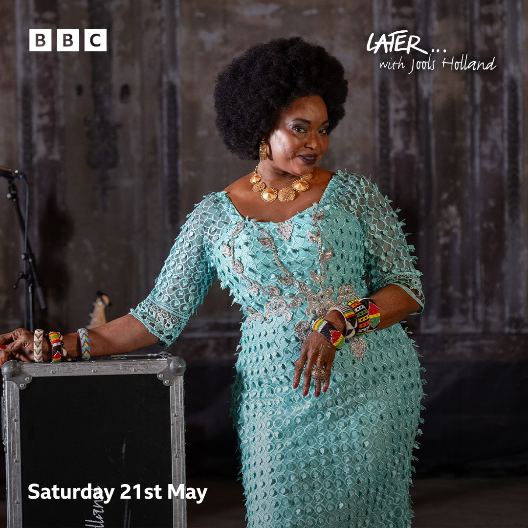 OumouSangare's tweet photo. Tune in tomorrow at 10pm BST to see me on Later With Jools Holland on BBC Two and BBC iPlayer! ๐ฅ
@BBCLater
#BBCLater #OumouSangare #LiveShows #Tomorrow #cantwait #JoolsHolland #Timbuktu https://t.co/CdwxhNgHAE