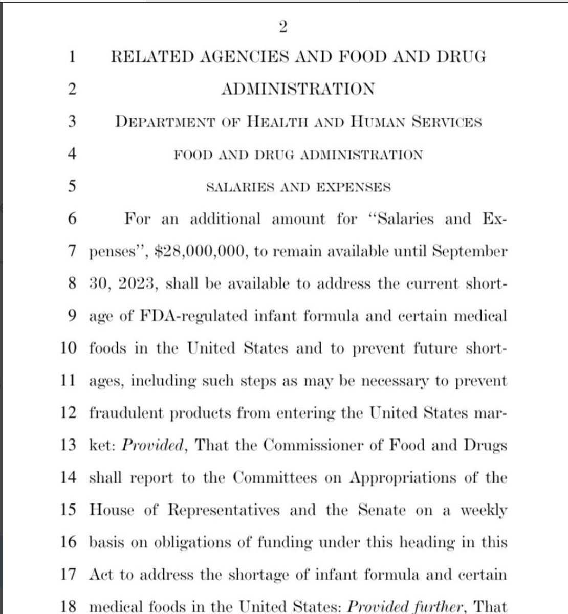 The Democrat plan to address the baby formula shortage that 192 Republicans voted against involved giving a $28 million "salary and expenses" increase to the FDA, the agency responsible for the crisis in the first place.

They're giving the FDA a raise for not doing its job.