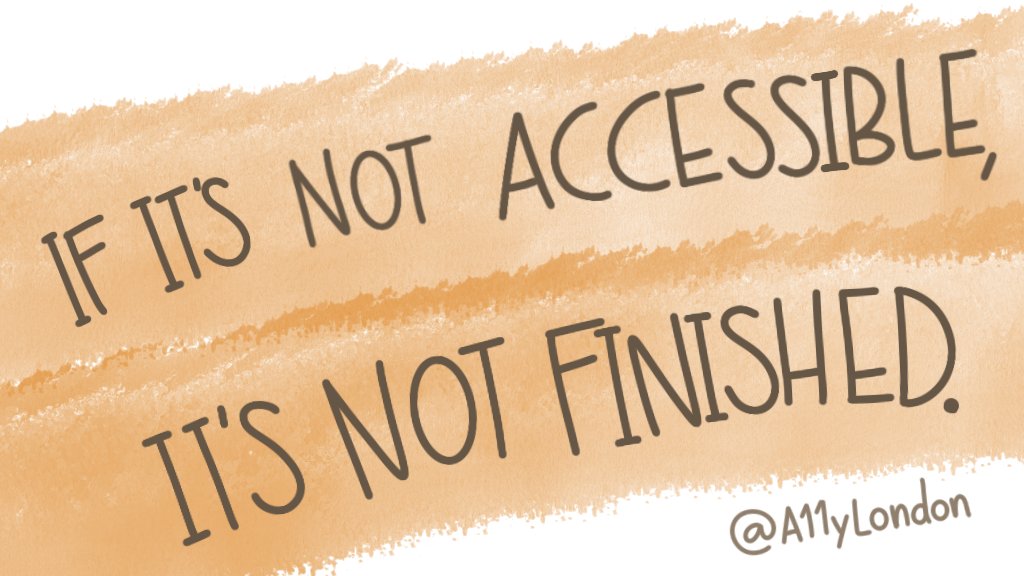 A little louder for those in the back.
#AccessibilityforAll #AllMeansAll #NCEd #NCITF #NCTLChat #GAAD #GADD22 @A11yLondon