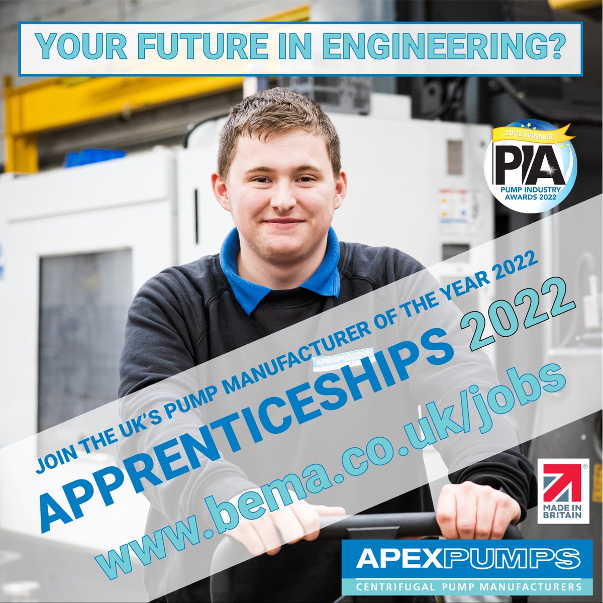 It is important to us here at Apex Pumps to invest in the future and we are committed to training apprentices. We have a growing team here with opportunities across the business.

Looking to start an apprenticeship go to lnkd.in/e2G7KqCy to apply.

 #apprenticeships