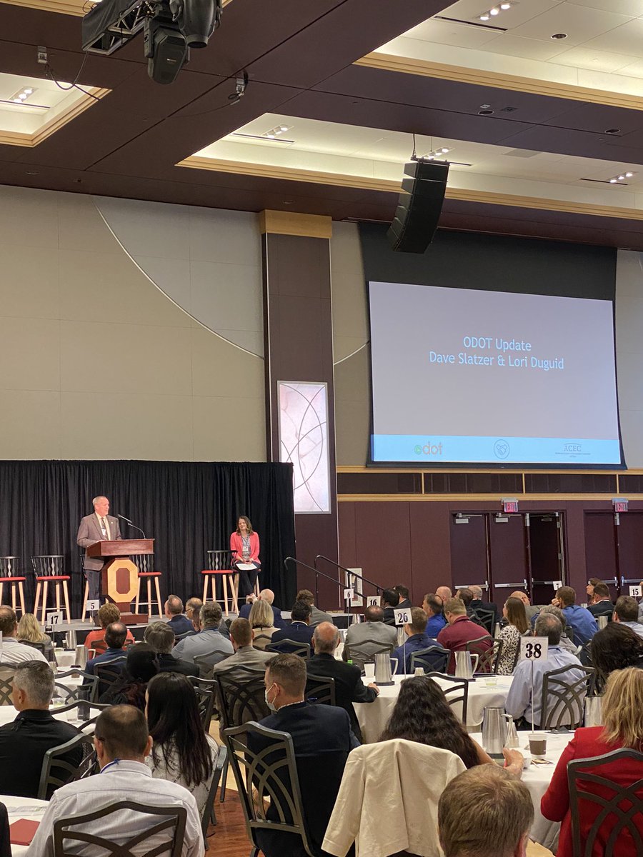 If you’re not at the ODOT/ACEC Ohio Partnering Conference you’re missing out on an informative update from <a href="/ODOT_Statewide/">Ohio Dept of Transportation</a> Dave Slatzer and Duguid. #odotacec