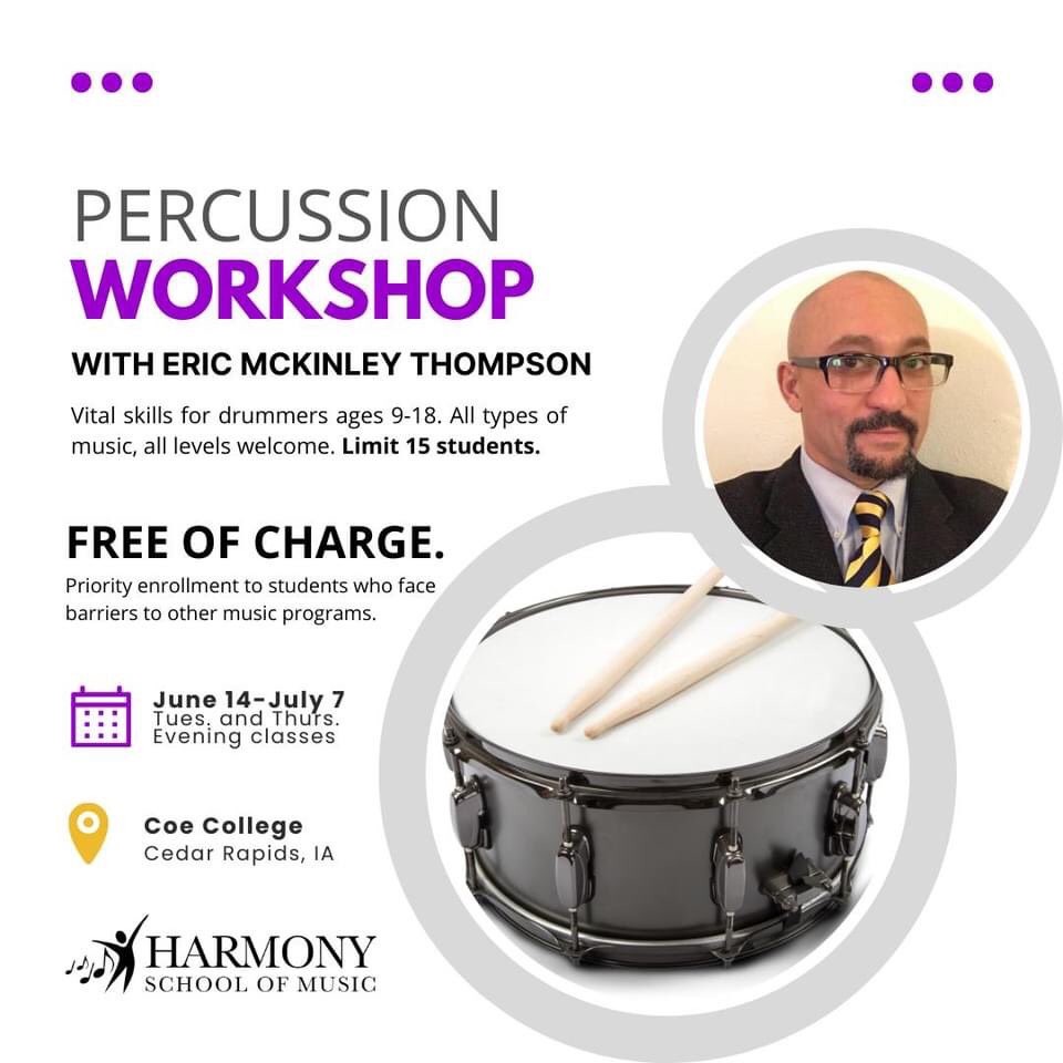 Two AMAZING programs this summer!  Space is limited, so email info@harmonycr.org to save your child’s spot today! #SummerCamp