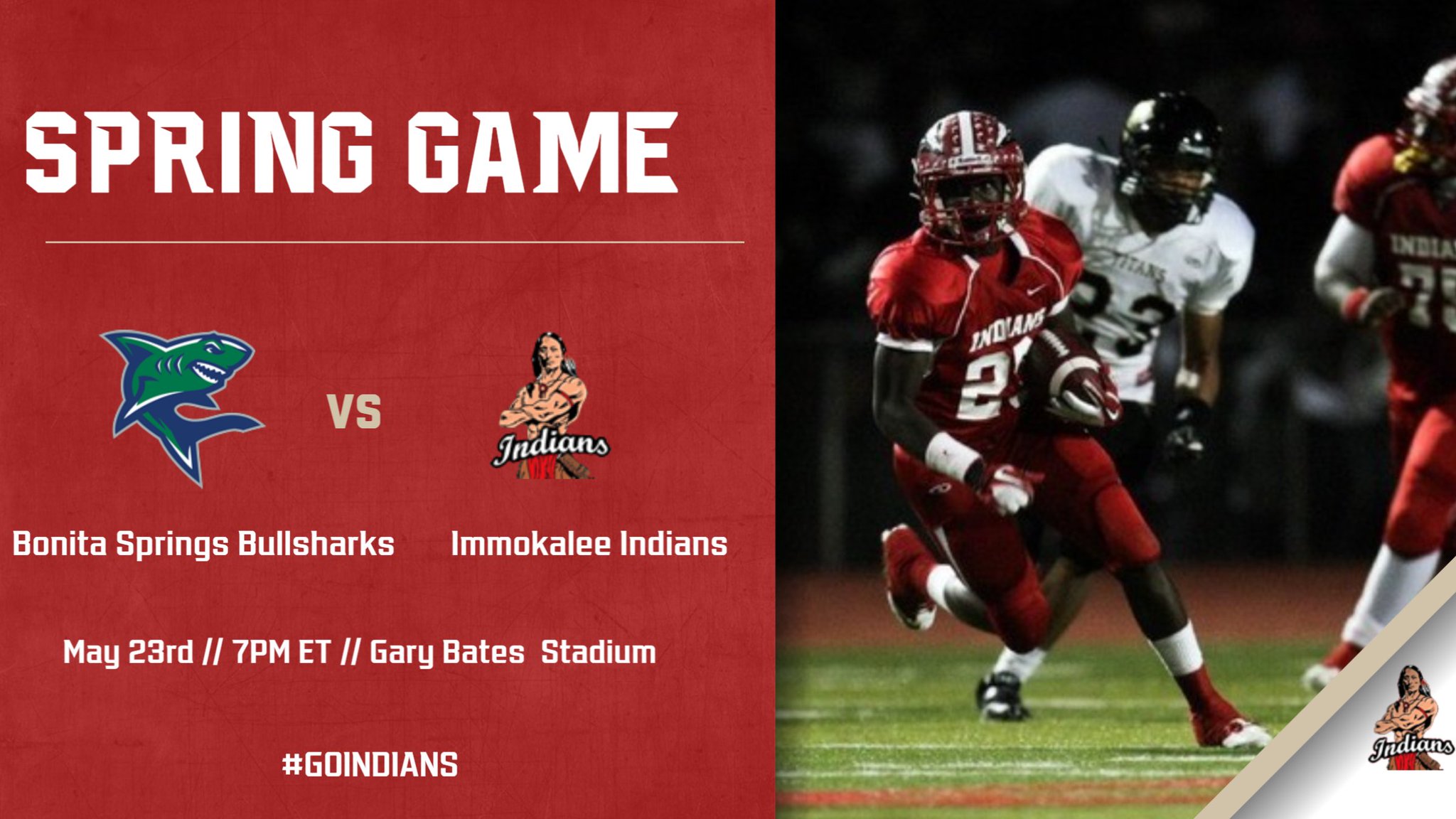 Immokalee HS Indians on Twitter "Monday Night Football!! GoIndians 
