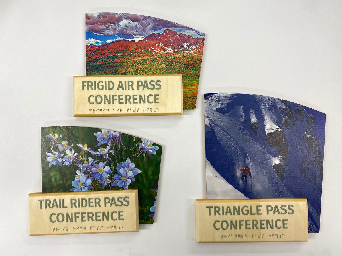 GreenDotSign's tweet photo. Loving these layered conference room signs we made earlier this year for the Aspen, CO City Hall.

Made from our standard 100% FSC certified aspen wood and non-toxic ink was used for image 3D printing.

#interiordesign
#sustainbility
#signage
#sustainabledesign
#greenbuildings https://t.co/HjaxVkrQXU