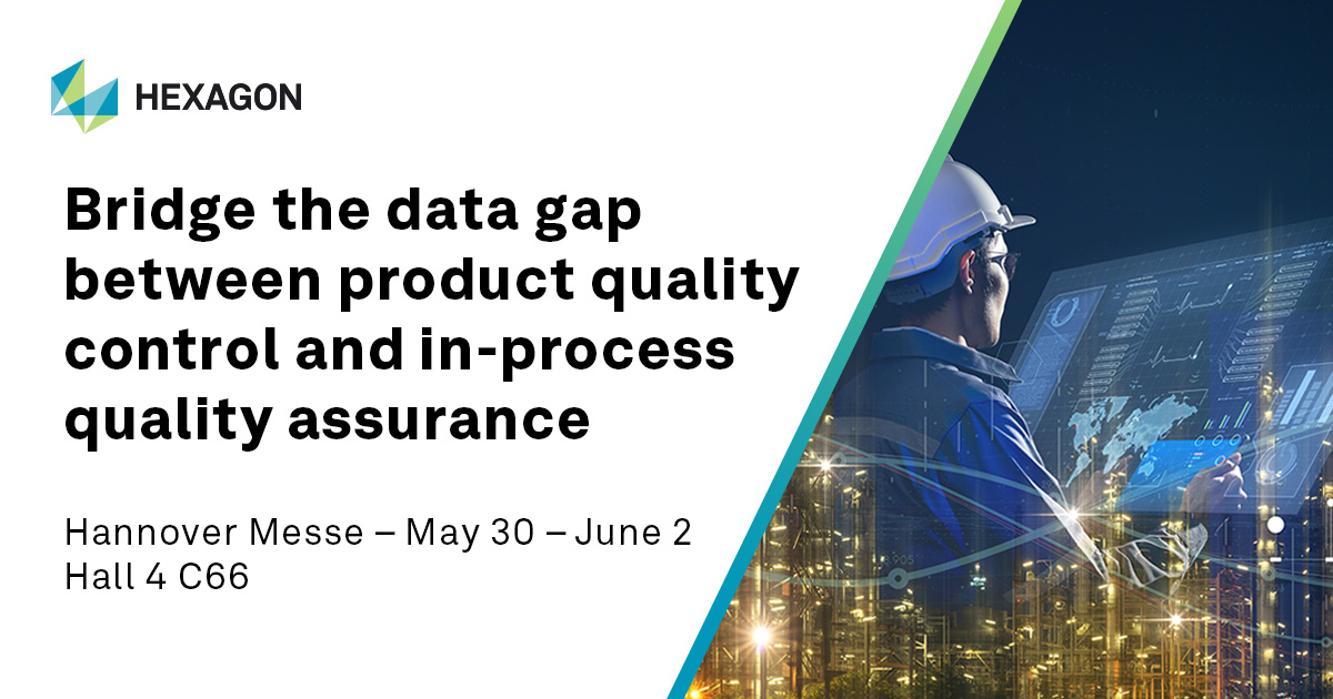 The days of isolated inspection rooms are gone. 

Our end-to-end digital solutions build QC and inspection into every product. Learn how at Hannover Messe 2022, 30 May – 2 June. Book your meeting before spaces run out! hxgn.biz/3Fyz8k8  

#HM22 #connectedquality