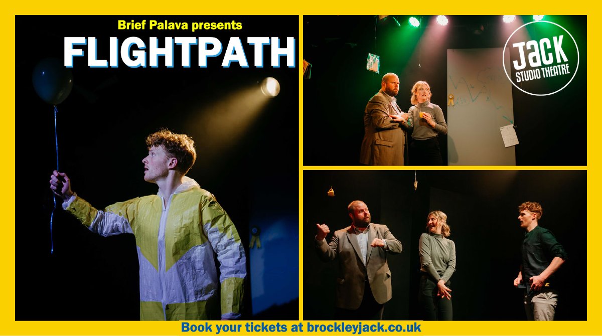 Take a look at the first production photos of FLIGHTPATH by <a href="/briefpalava/">brief palava</a> which has just opened <a href="/BrocJackTheatre/">Jack Studio Theatre</a> ✈️
Tickets can be booked here bit.ly/Flight-Path
📷 by <a href="/jasmineaurorax/">Jasmine Aurora</a> 
#theatre #se4 #lewisham #londontheatre #offwestendtheatre #pubtheatres #fringetheatre