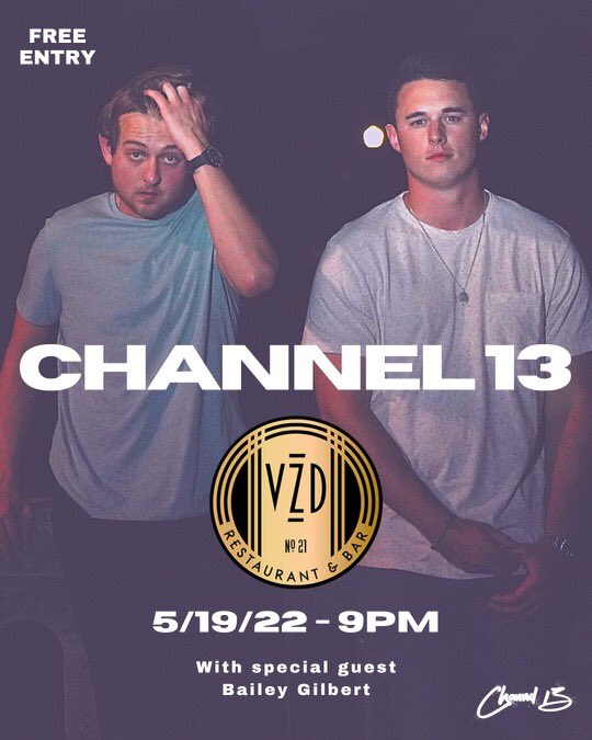 Channel13 (@channel13music) on Twitter photo Pumped to be playing <a href="/VZDSOKC/">VZD's Restaurant and Bar</a> tonight on <a href="/WesternAvenue/">Western Avenue</a> ‼️ Gonna be playing some new ones for y’all 🤟🏼 Pumped to be playing <a href="/VZDSOKC/">VZD's Restaurant and Bar</a> tonight on <a href="/WesternAvenue/">Western Avenue</a> ‼️ Gonna be playing some new ones for y’all 🤟🏼