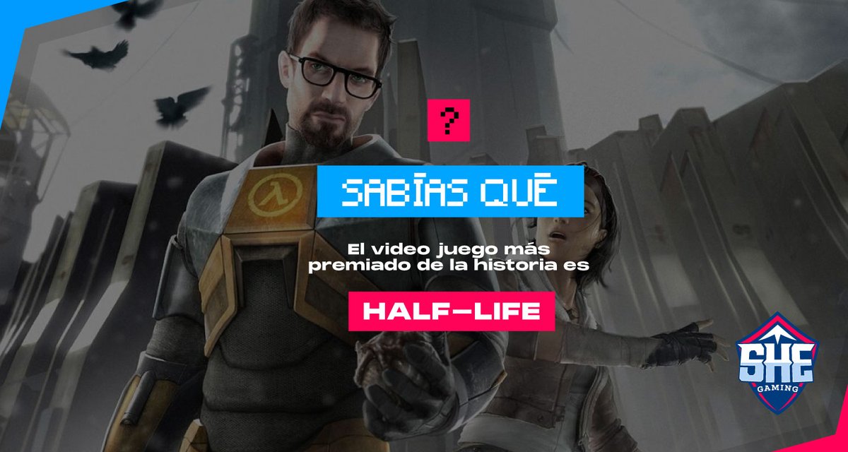 shegamingcol's tweet photo. ¿Sabías qué? La primera entrega de Half-Life tiene la distinción especial de ser el juego con mayor número de galardones 🏅
90 premios diferentes ha recibido este gran clásico, que permite pasar muchas horas de diversión 🎮🔥
#SheGaming #SabiasQue #DatosGamers #retrogaming https://t.co/N0yuQGV3OK