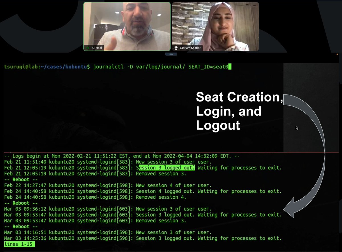 DFIRScience's tweet image. @binaryz0ne and @maryst33d dropping #linux #dfir knowledge at a #OSDFCon webinar. Tomorrow Chromebook analysis w/ @B1N2H3X 
osdfcon.org/2021-event/web…