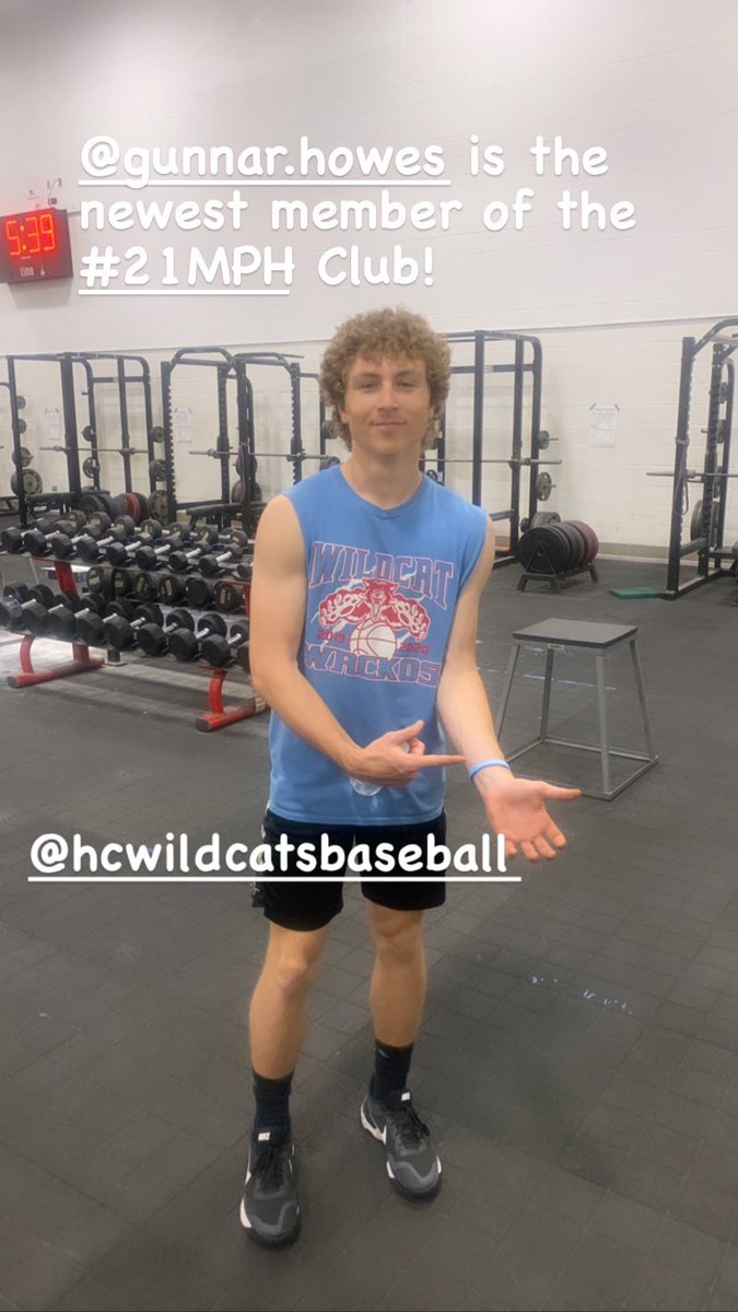 Coach_Grezenko's tweet photo. @slimmyjimmy18 is the newest member of the #21MPH Club! @HCWildcatsBsbl Retired @fb_hanover https://t.co/AiH3lFZyqV
