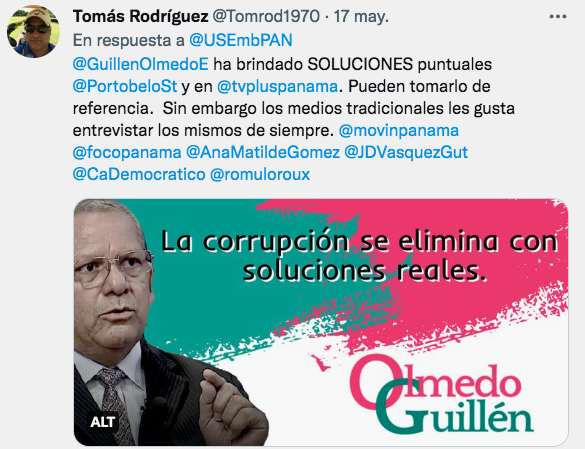 Mejor dicho imposible! Ya sabemos lo que tenemos con <a href="/PRDesPanama/">PRD Panamá</a>  así que apuntemos al 2024 apoyando nuevas opciones como @GuillenOlmedoE. Esperar cambios con la misma gente es irracional.#OlmedoPresidente hagamos tendencia hay que ver su hoja de vida  olmedoeguillen.com