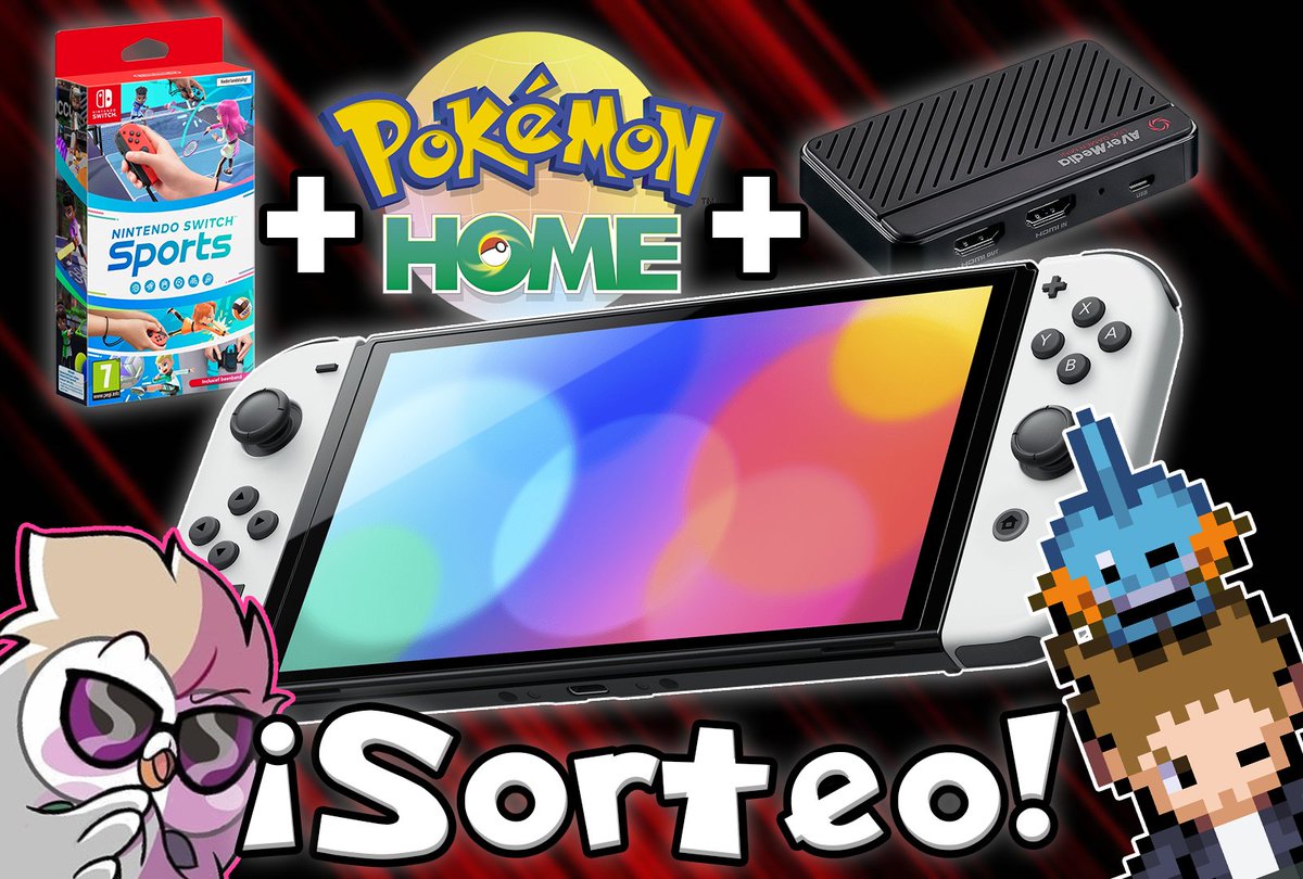 Pokecarlengues's tweet image. ⚠️SORTEO MUNDIAL⚠️
Nintendo Switch OLED + Nintendo Switch Sports + Capturadora Avermedia + 1 año de Pokémon Home

1⃣Sigue los pasos del link: bit.ly/3lmvSPD
2⃣Síguenos a @MurkiPlays, @AVerMediaGaming y a mí
3⃣Haz RT a este tweet y comenta mencionando a 2 amigos