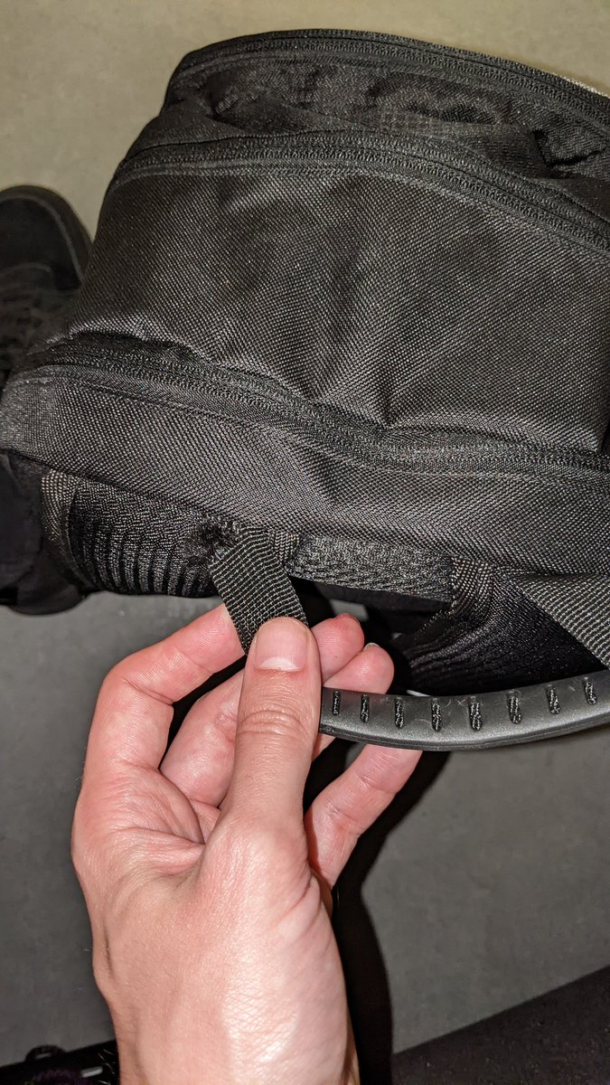 Ianwhodares's tweet photo. @MountainWHouse hello, bought a new rucksack for my Birthday on the 3rd May, little more than 2 weeks use and the handle has frayed and started coming away... https://t.co/hyT8wzlxcw