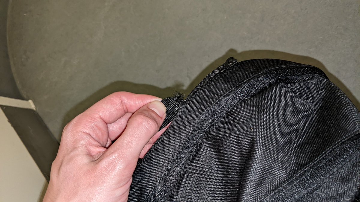 Ianwhodares's tweet photo. @MountainWHouse hello, bought a new rucksack for my Birthday on the 3rd May, little more than 2 weeks use and the handle has frayed and started coming away... https://t.co/hyT8wzlxcw