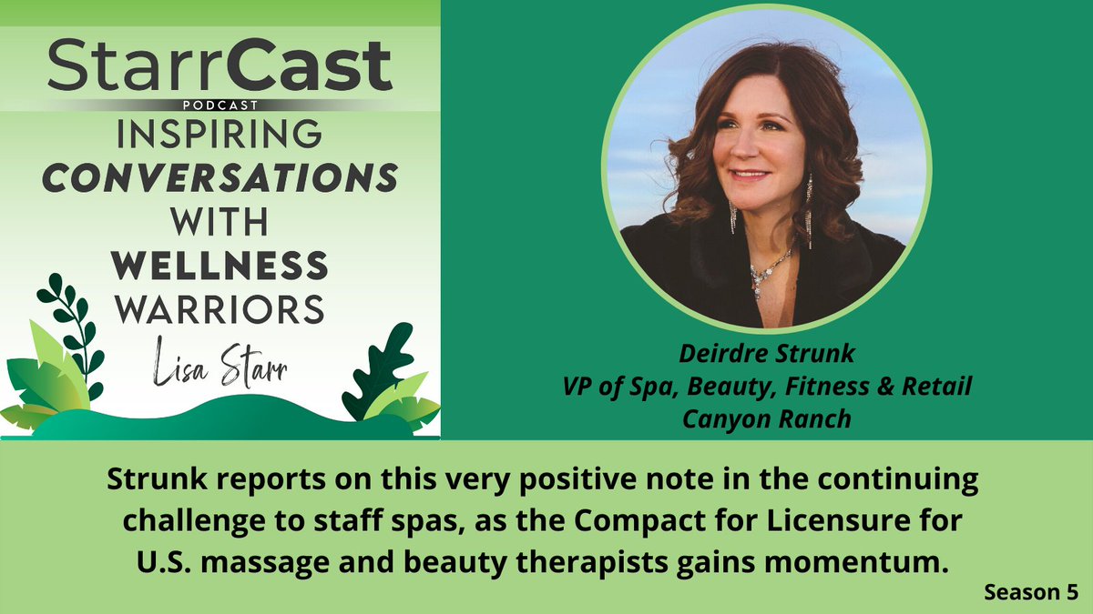 StarrTalk's tweet photo. Change is looming. Thank you #DeidreStrunk for reporting on the the movement underway to update the licensure for #massage #therapists and #estheticians.
https://t.co/cJCdVjlZcj
#spa #wellnesswarrior #wellness #starrcastpodcast #CompactForLicensure https://t.co/ERfyvAQ11K