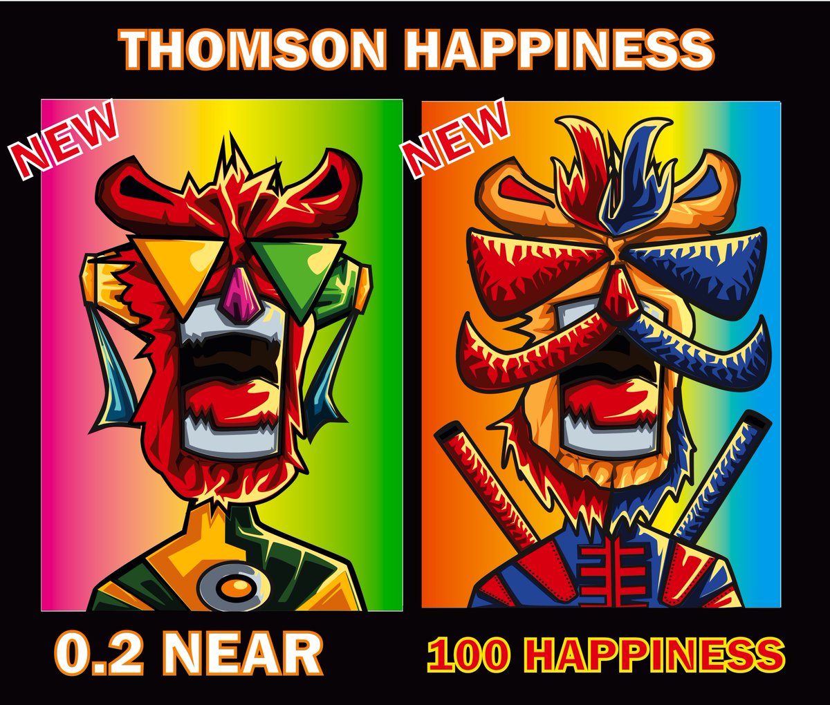 aunthapho's tweet photo. 🔥 NEW 🌟 THOMSON HAPPINESS  #1 #9
📢 This collection 100 
@ParasHQ

👁️ Link https://t.co/j3rfZ6Sum2

👁️ Link https://t.co/xs7C5DeaO4

#NFT #NEARnft #NFTartist #NFTCommmunity #NFTdrops #NFTGiveaways #NFTs #NFTTHAILAND #PARASnft  #nftcollector  #NEARProtocol #ParasNFT  #ThaiNFT https://t.co/Hg6nb4C8vn