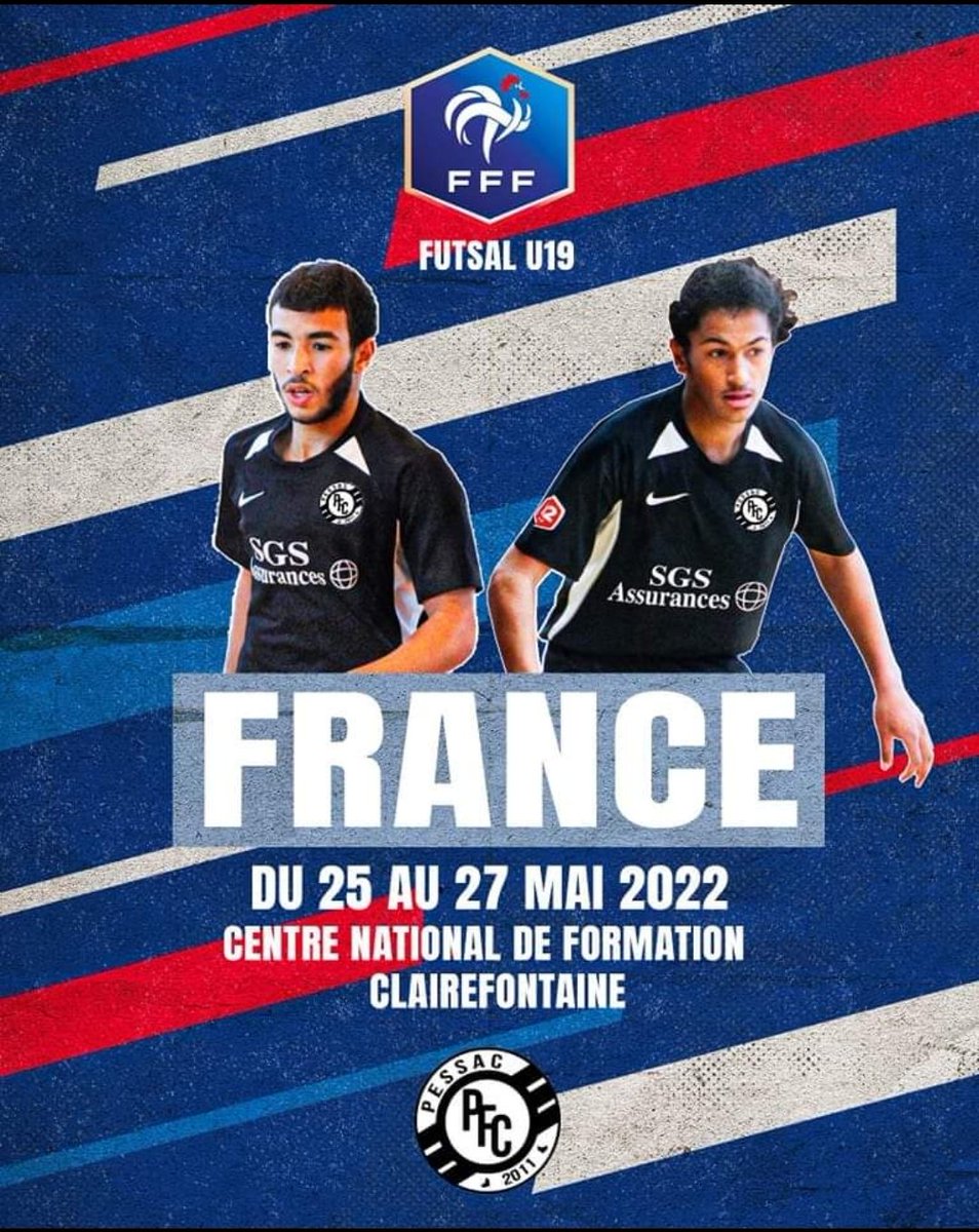 Bravo à nos jeunes hamza et abdellah pour leur sélection en équipe de France #futsal u19. 

#Pessac #edf #u19