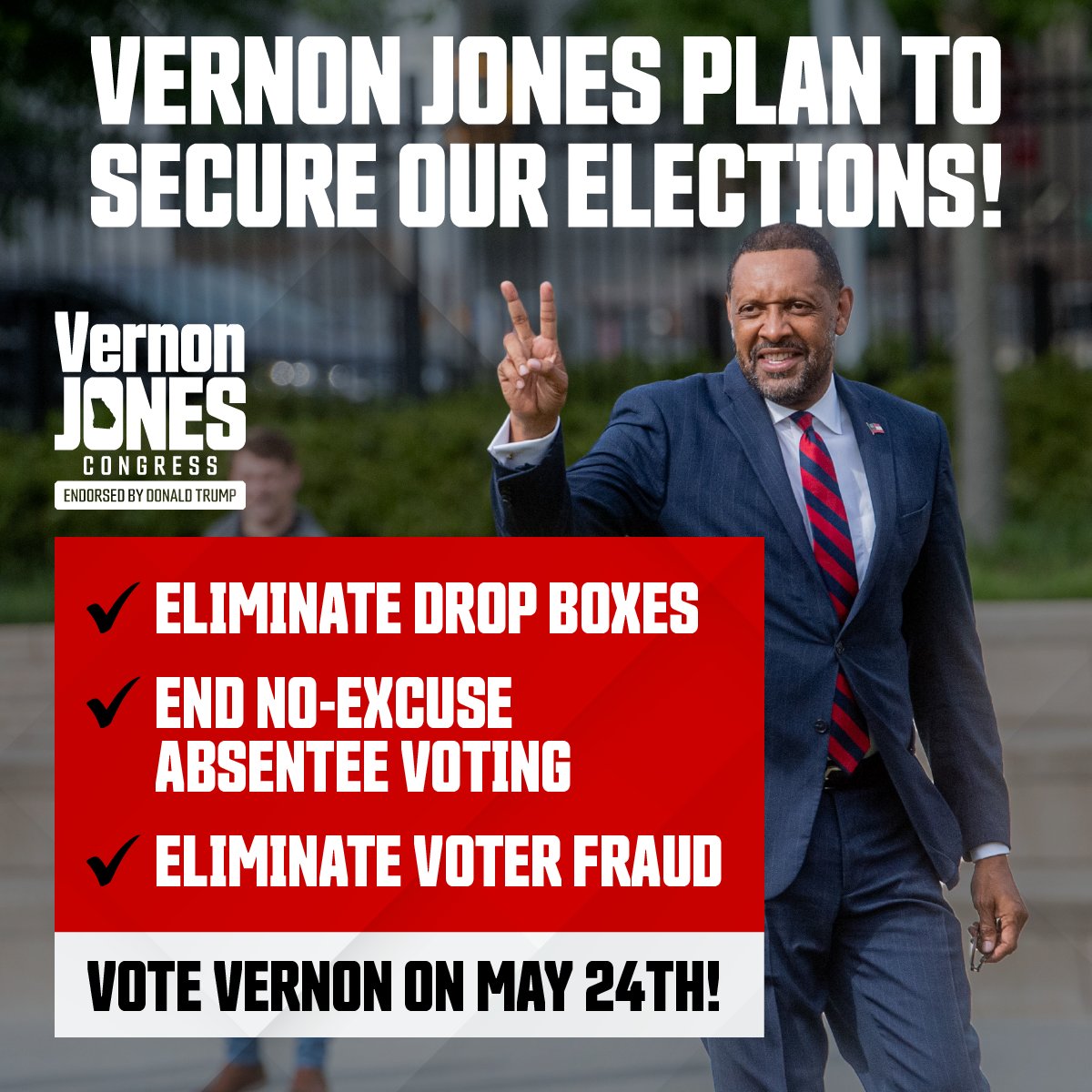 I am the only candidate in this race who has the courage to stand up for election integrity and actually mean it.

I’ll ALWAYS protect your right to vote and I humbly ask for yours on May 24th🇺🇸🇺🇸
