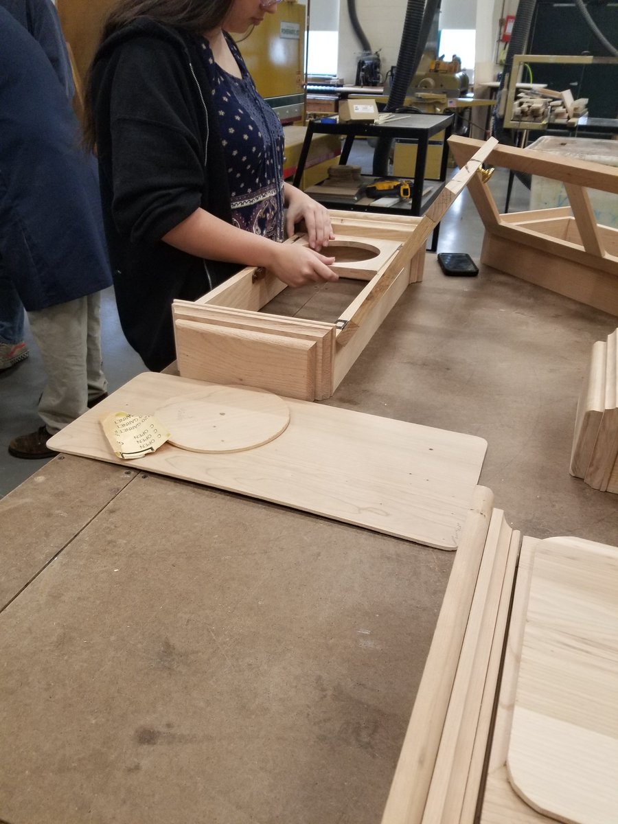 Shaker Clocks.  Fittings doors and clock faces in The Woodshop.  #woodworking #woodshop