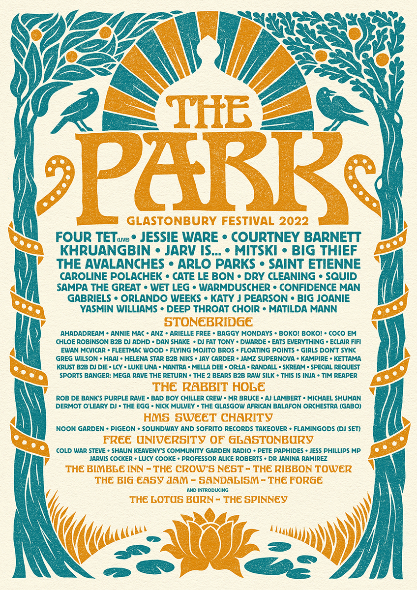 We're excited to announce The Park's spectacular line-up for this year’s Festival!
