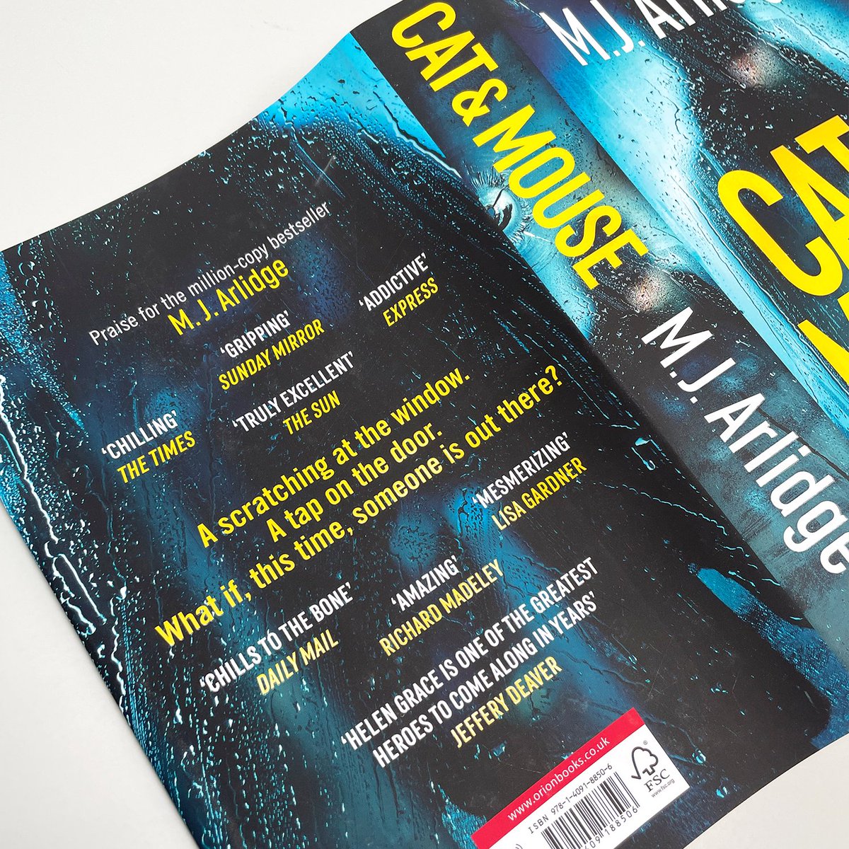 Here it is! Finished copies of my brand new Helen Grace thriller #CatAndMouse have landed. Looking forward to you all getting your copies in just three weeks!

You can pre-order yours here to make sure you're one of the first to read it... geni.us/CatAndMouse
