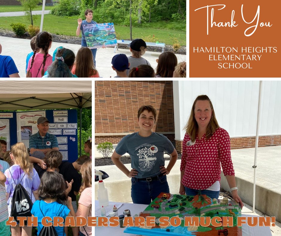 HamiltonSWCD's tweet image. Thank you Hamilton Heights Elem. for the invitation to share our love of conservation today with your 4th grade students.  We had a blast!  #soilconservation #waterconservation #enviroscape #composting #watercycle