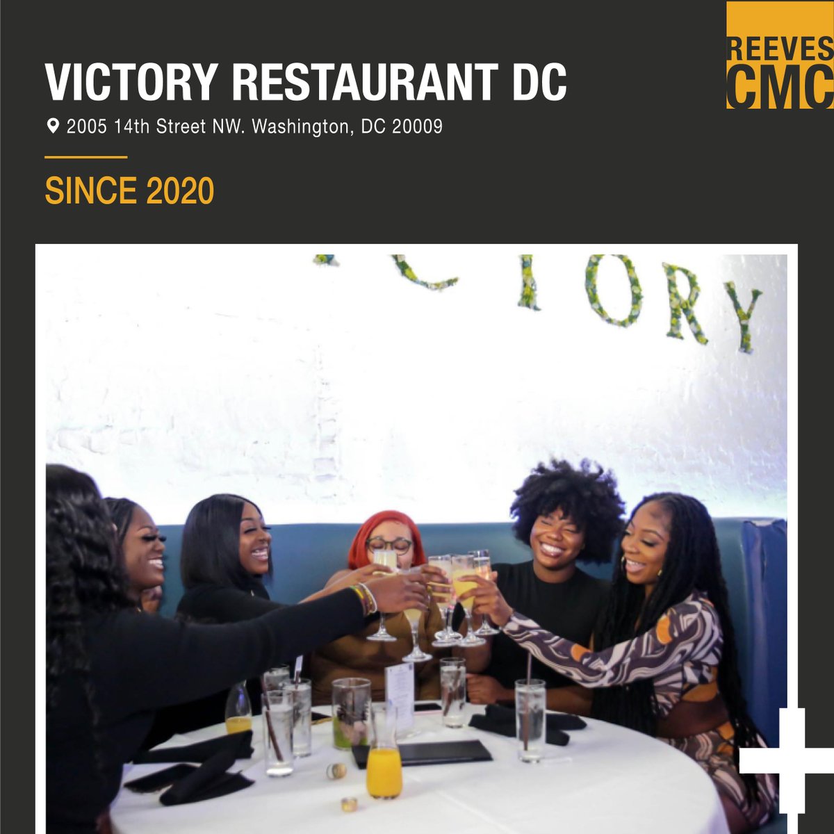 Reeves CMC (@reevescmc) on Twitter photo Our Business Spotlight for this week is <a href="/VictoryWashDC/">Victory Restaurant Washington, DC</a>! The concept originated in Miami and expanded to #DC and Atlanta. Victory offers elevated comfort food, #hookah, & drinks.
Read about our proposal for the development of the #NewReevesCenter here: bit.ly/39yJGDU Our Business Spotlight for this week is <a href="/VictoryWashDC/">Victory Restaurant Washington, DC</a>! The concept originated in Miami and expanded to #DC and Atlanta. Victory offers elevated comfort food, #hookah, & drinks.
Read about our proposal for the development of the #NewReevesCenter here: bit.ly/39yJGDU