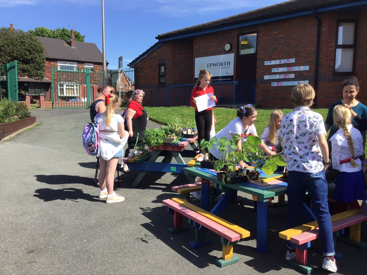 WLMPrimary's tweet photo. Massive thank you for all your kind donations today at our plant sale and to our @AcornChaplain for organising. All money raised will go to #EduKid to our sponsorship of two children in Uganda. #teamwork #equality @EpworthTrust https://t.co/T70Lh7MivT