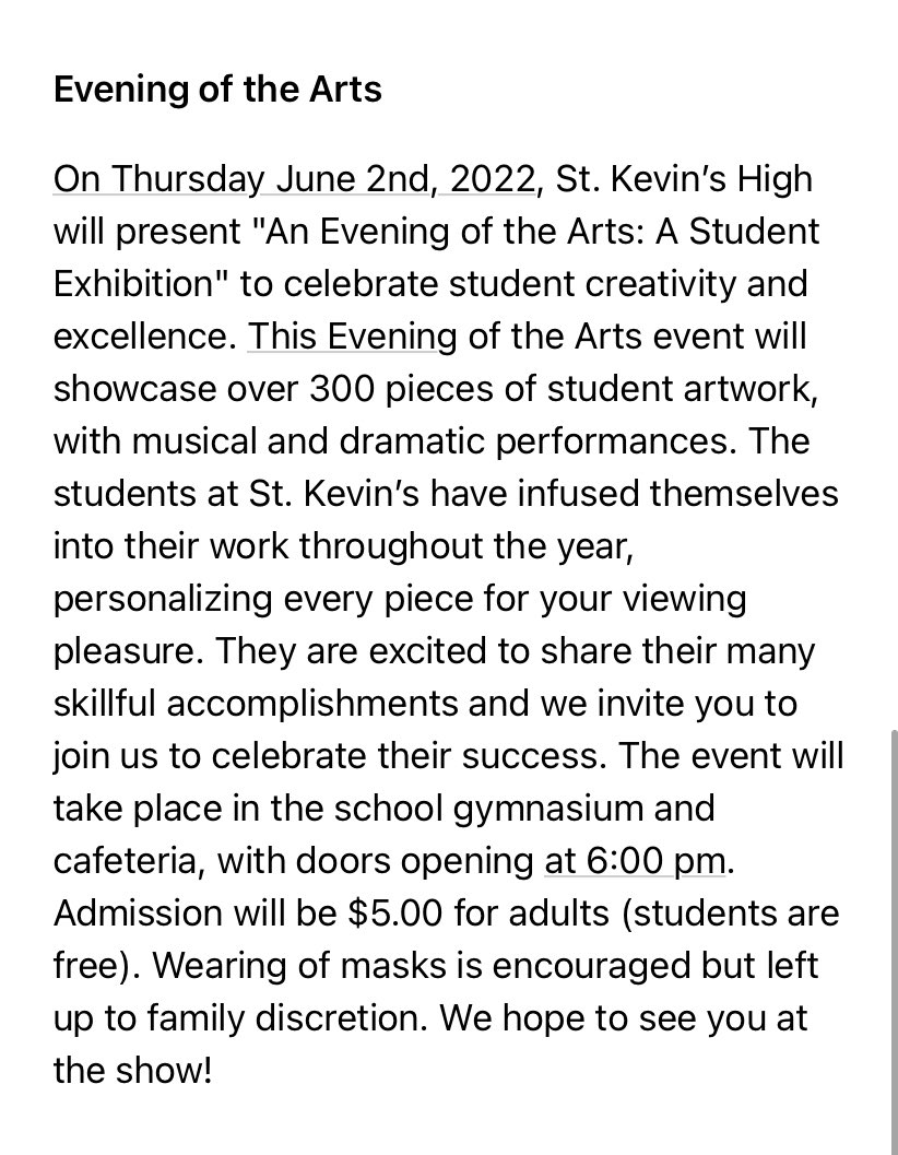St Kevin's High tweet media