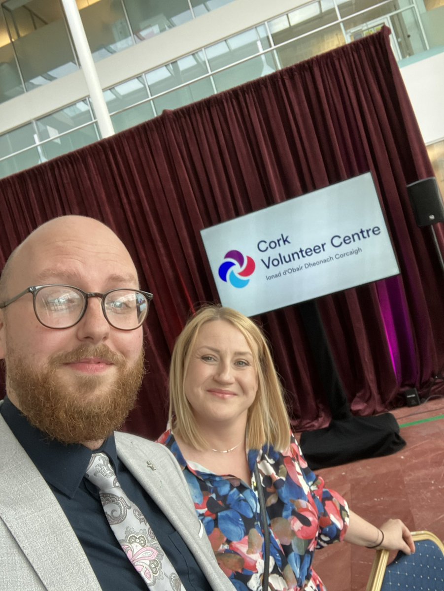 Adam and Gosia are in <a href="/Corkcoco/">Cork County Council</a> this evening for a special Covid-19 recognition event to celebrate all the wonderful efforts of volunteers in County Cork throughout the pandemic. 

@DeptRCD #CelebrateVolunteers #NVW2022