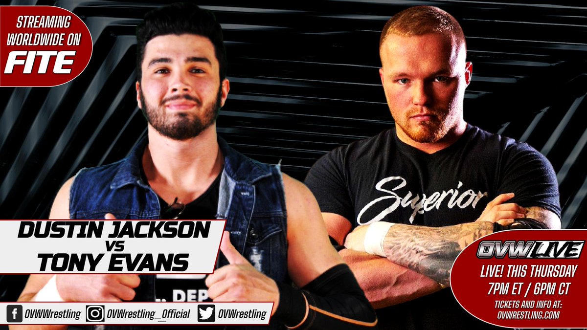 TONIGHT LIVE 7/6c on our AWESOME @FiteTV fam...

See the show EVERYONE's talking about: OVW!!

With THEE BEST SUPERSTARS in the industry on THEE BEST Brand in the world:

fite.tv/watch/ovw-live…

TONIGHT DON'T MISS #PECTacularGUNNs vs SOUTHERN DISCOMFORT! <a href="/powen_702/">Paul Owen</a> <a href="/t_superior94/">Tony Evans Frank</a>